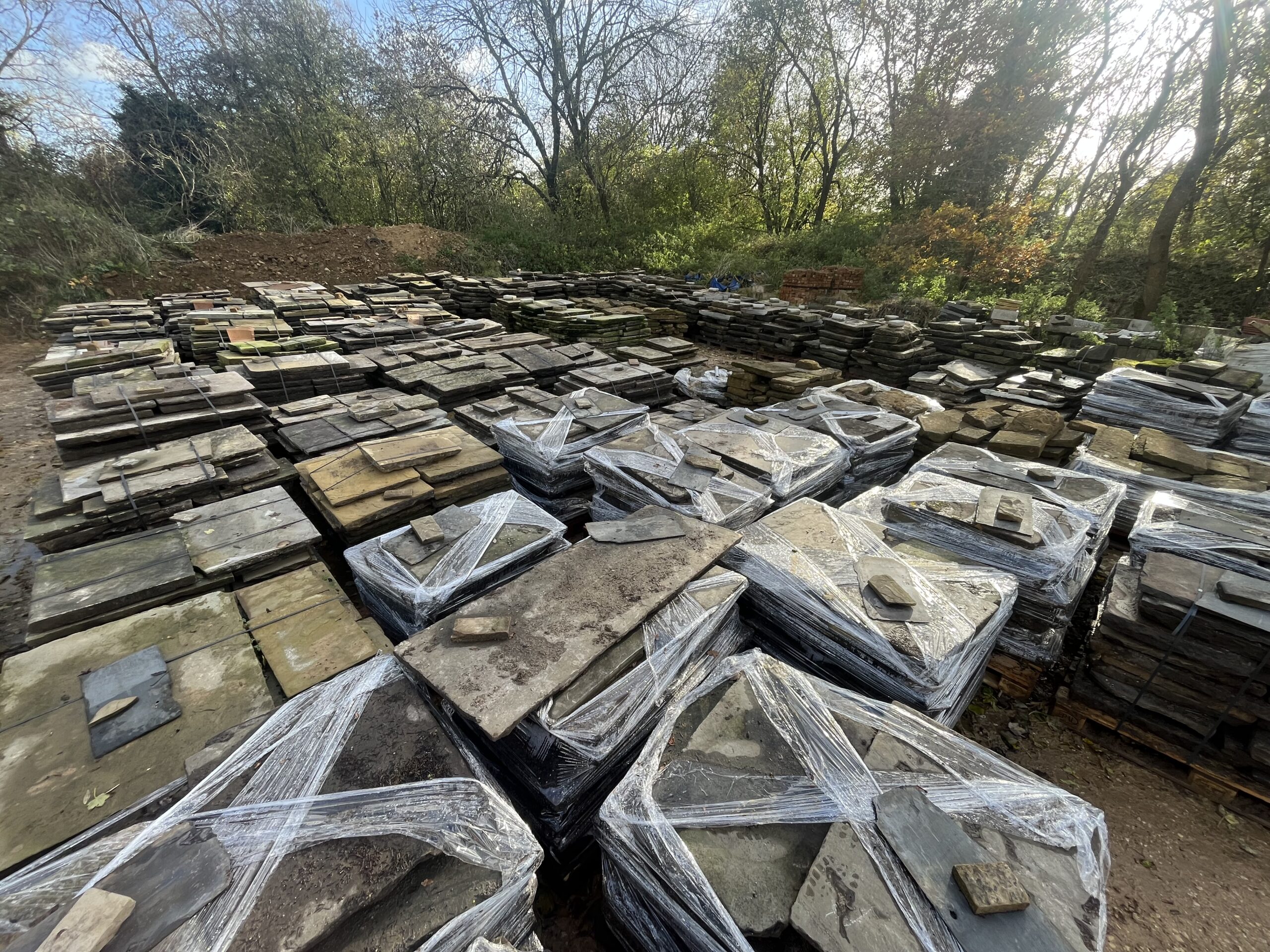 Large quantity of reclaimed York flagstones