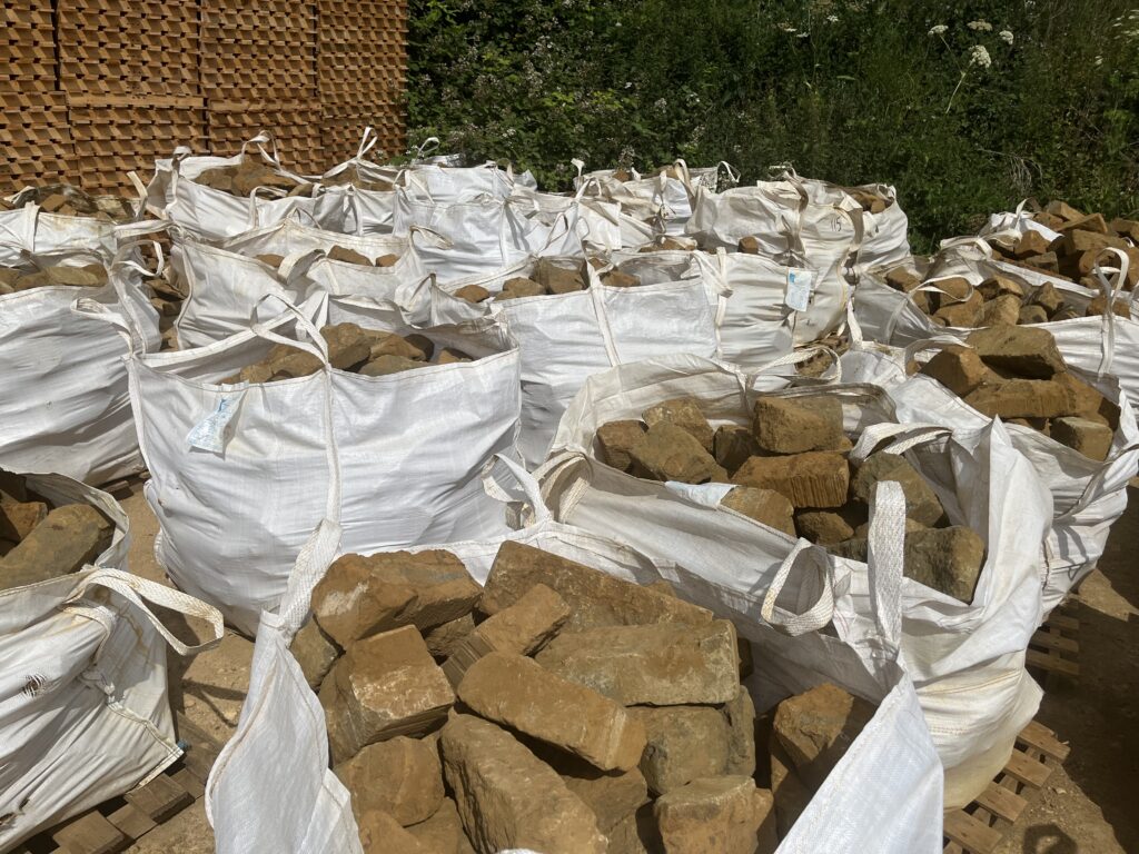 Ironstone walling stone